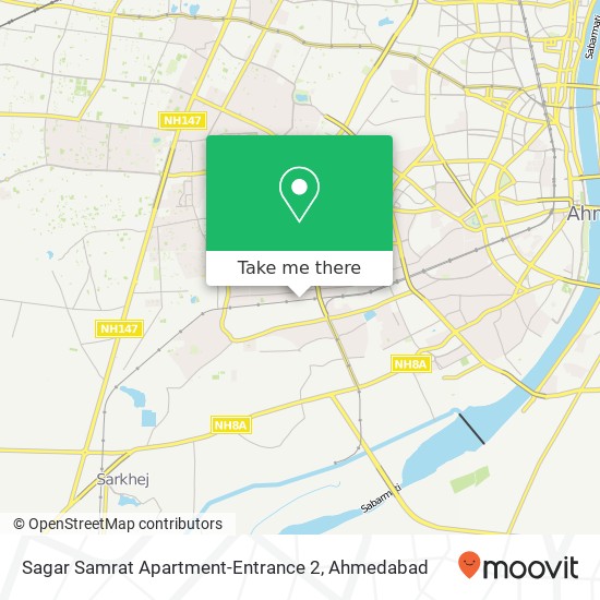 Sagar Samrat Apartment-Entrance 2 map