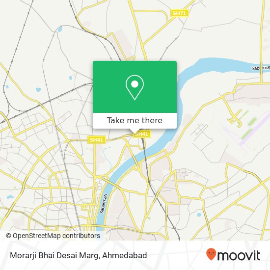 Morarji Bhai Desai Marg map