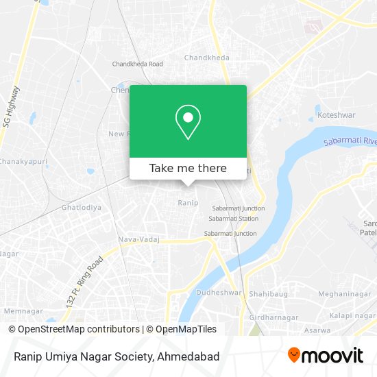 Ranip Umiya Nagar Society map