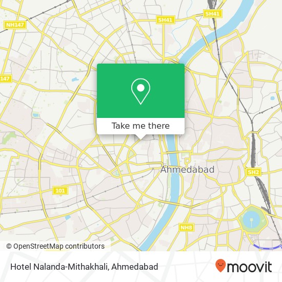 Hotel Nalanda-Mithakhali map