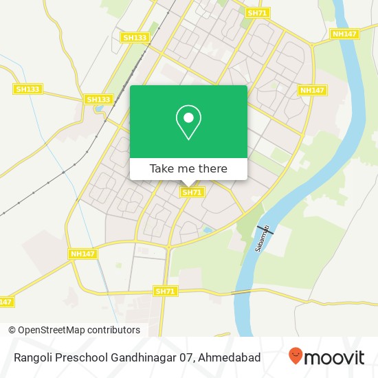 Rangoli Preschool Gandhinagar 07 map