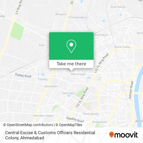 Central Excise & Customs Officers Residential Colony map