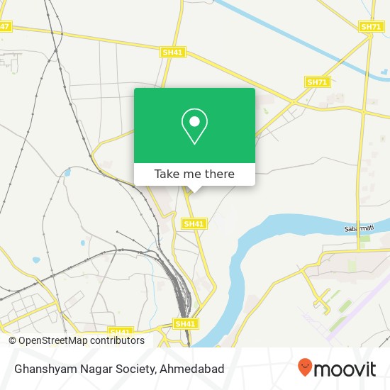 Ghanshyam Nagar Society map