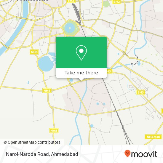 Narol-Naroda Road map