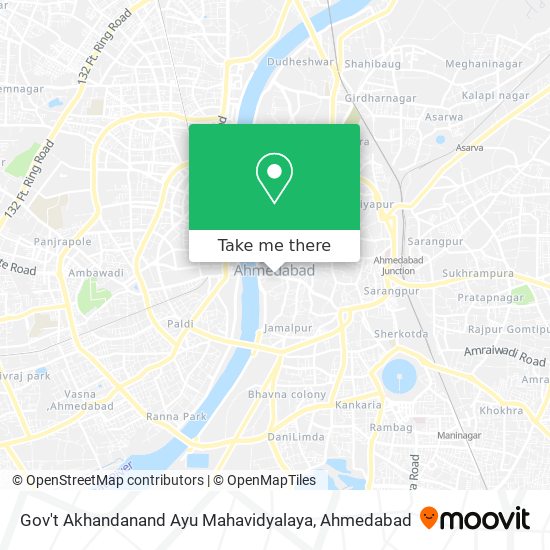 Gov't Akhandanand Ayu Mahavidyalaya map