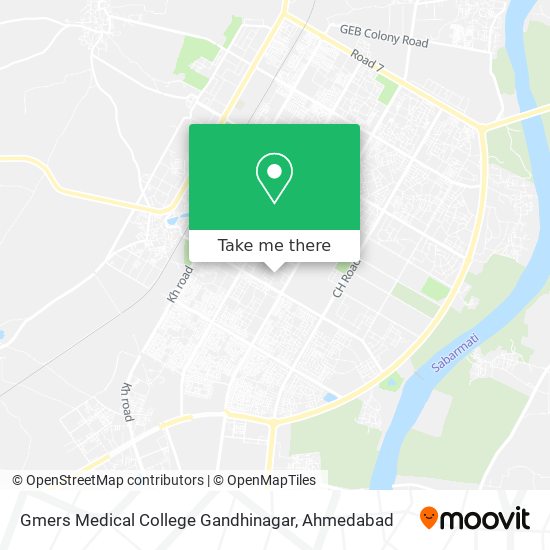 Gmers Medical College Gandhinagar map