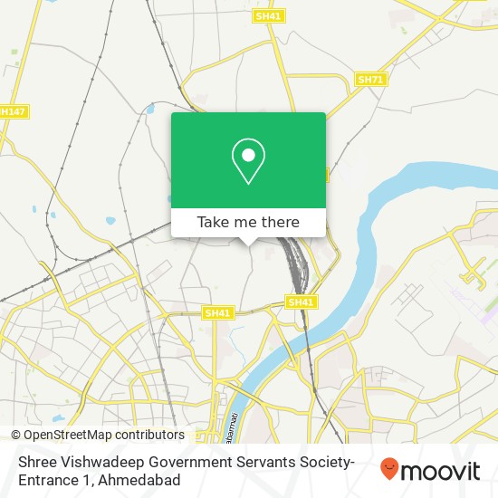 Shree Vishwadeep Government Servants Society-Entrance 1 map