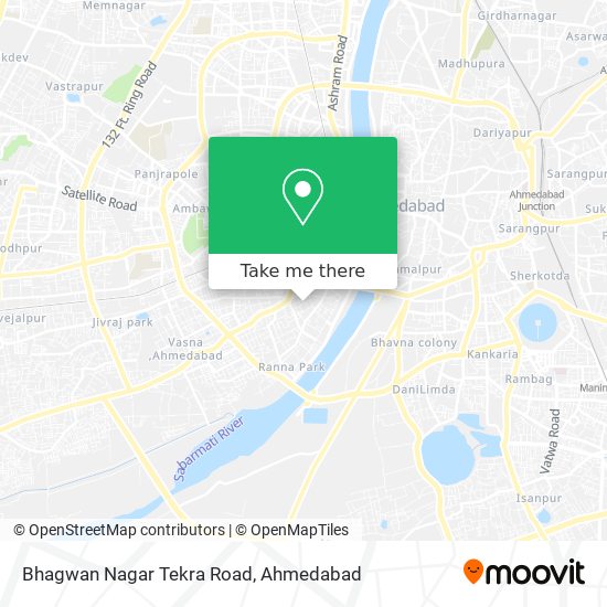 Bhagwan Nagar Tekra Road map