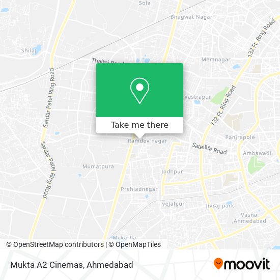 Mukta A2 Cinemas map