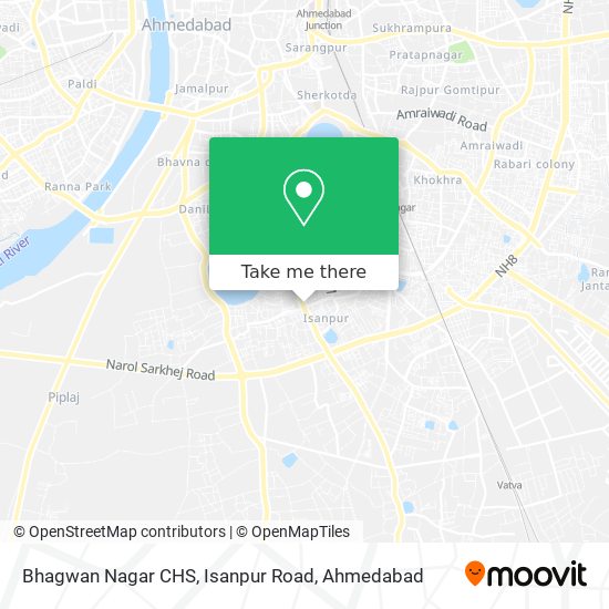 Bhagwan Nagar CHS, Isanpur Road map