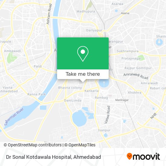 Dr Sonal Kotdawala Hospital map