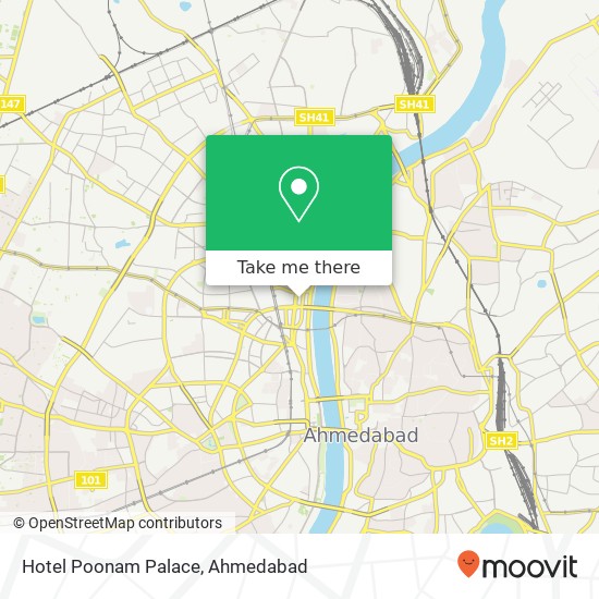 Hotel Poonam Palace map