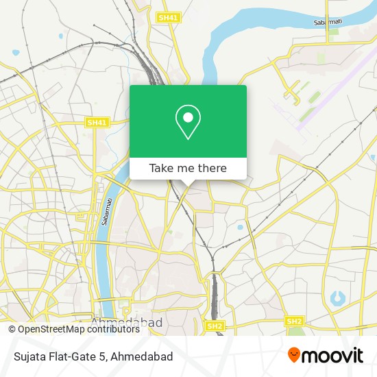 Sujata Flat-Gate 5 map