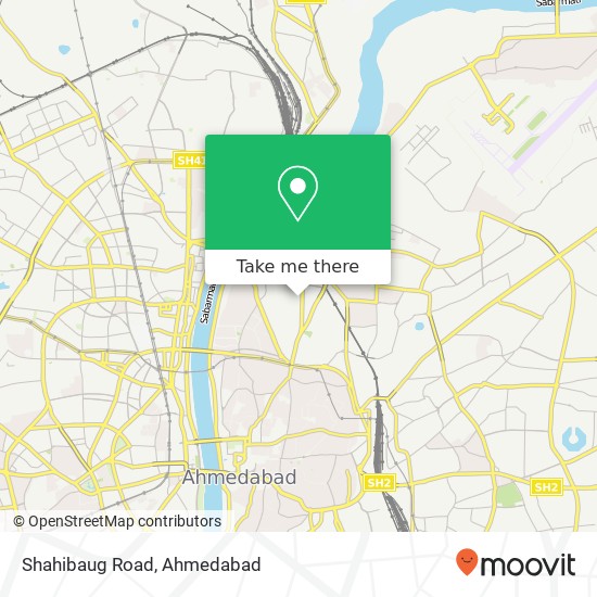Shahibaug Road map