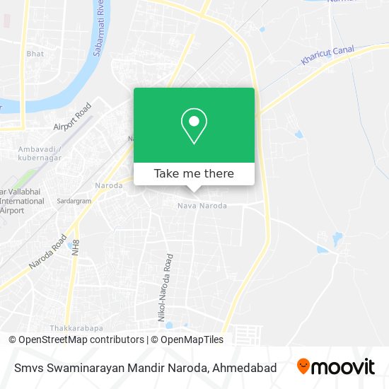 Smvs Swaminarayan Mandir Naroda map