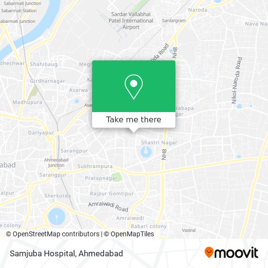 Samjuba Hospital map