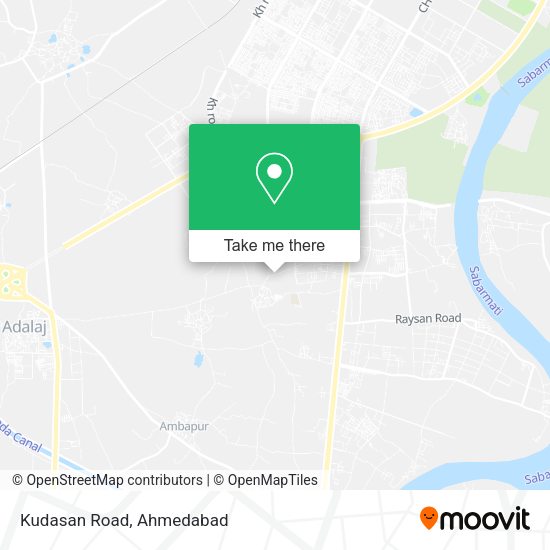 Kudasan Road map