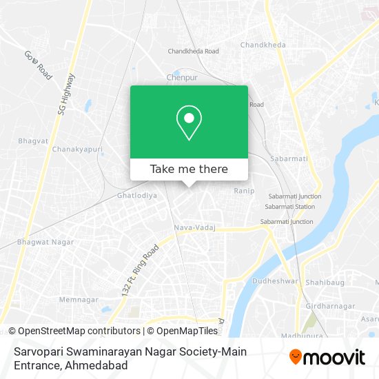 Sarvopari Swaminarayan Nagar Society-Main Entrance map