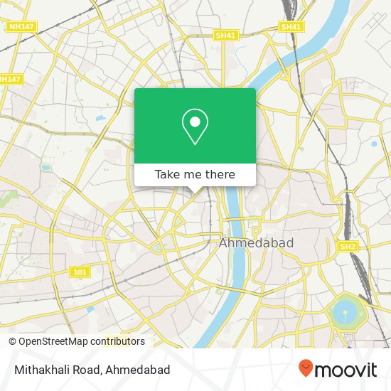 Mithakhali Road map