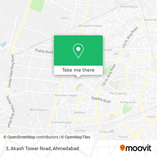 3, Akash Tower Road map