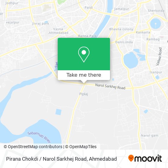 Pirana Chokdi / Narol Sarkhej Road map