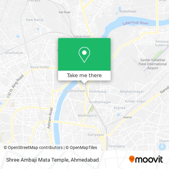 Shree Ambaji Mata Temple map