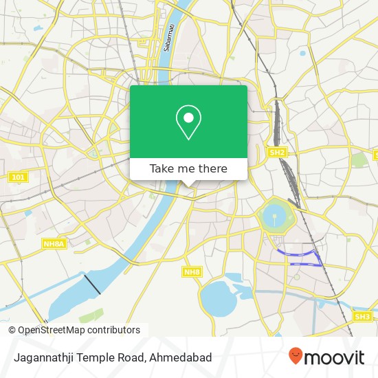 Jagannathji Temple Road map