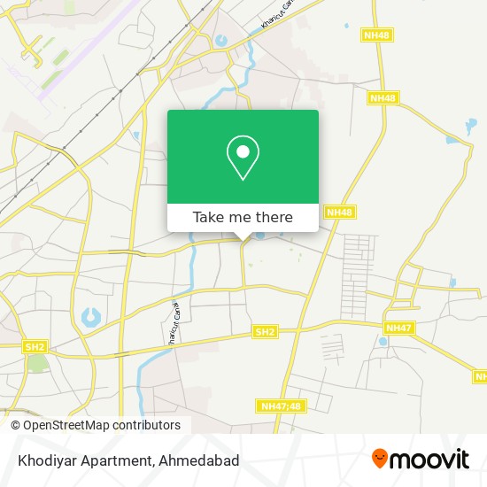 Khodiyar Apartment map