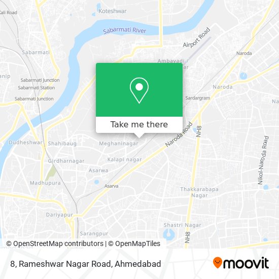 8, Rameshwar Nagar Road map