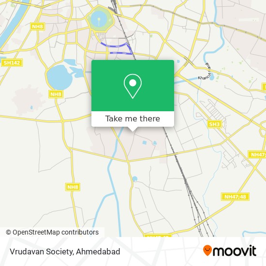 Vrudavan Society map