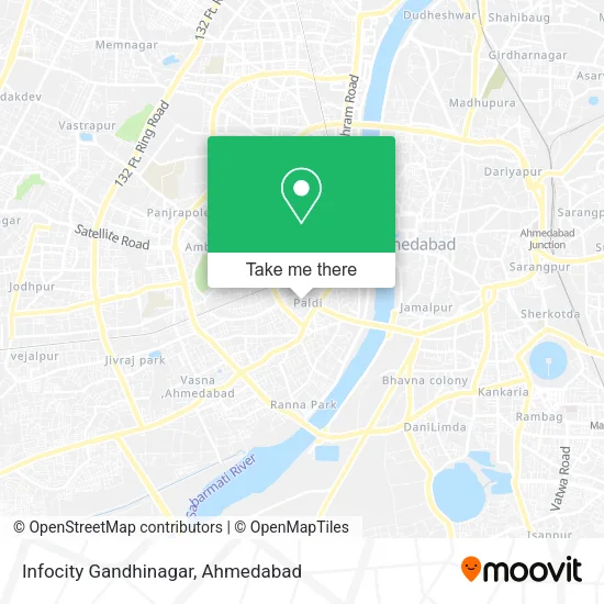 Infocity Gandhinagar map