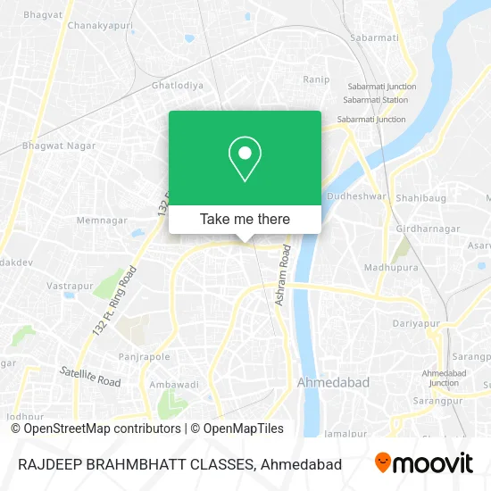 RAJDEEP BRAHMBHATT CLASSES map