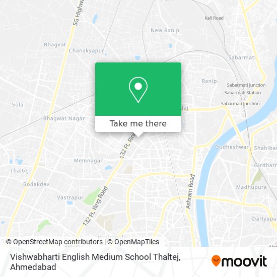 Vishwabharti English Medium School Thaltej map