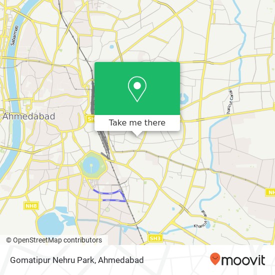 Gomatipur Nehru Park map