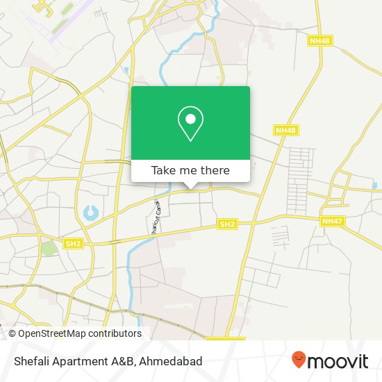 Shefali Apartment A&B map
