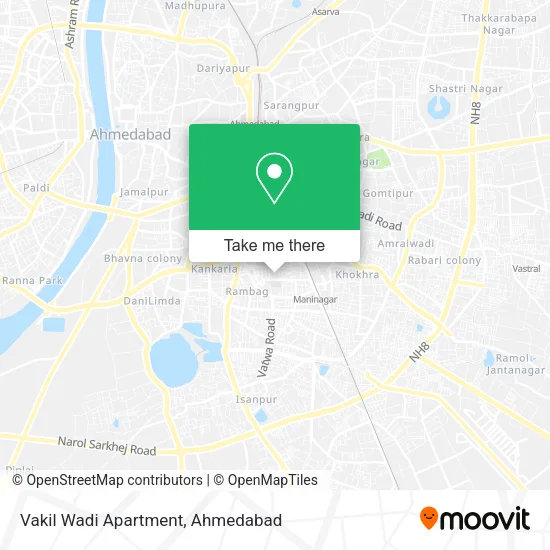 Vakil Wadi Apartment map