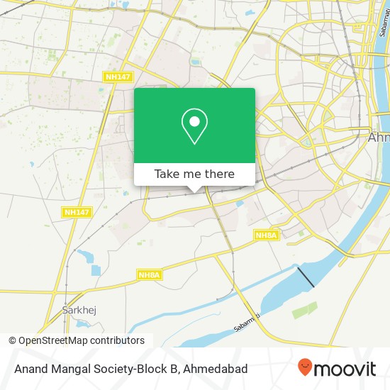Anand Mangal Society-Block B map