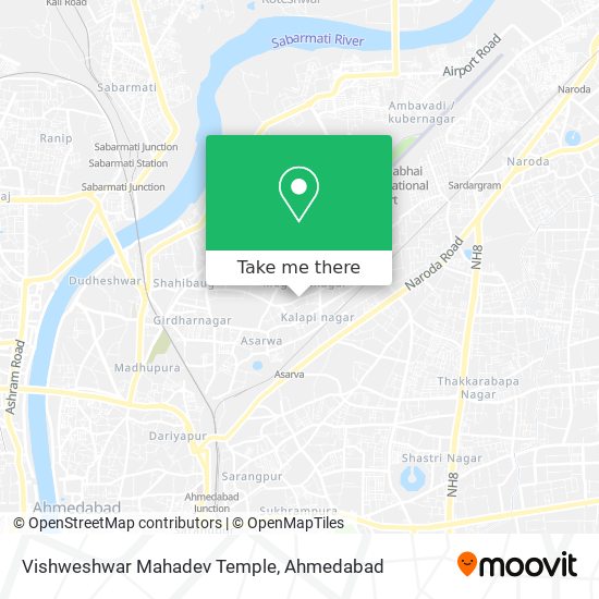 Vishweshwar Mahadev Temple map