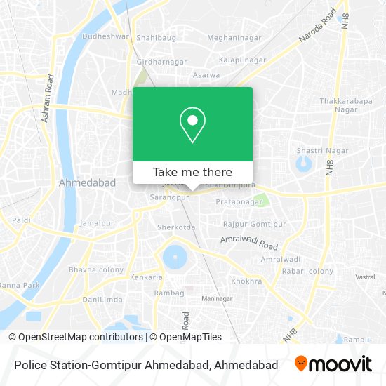 Police Station-Gomtipur Ahmedabad map