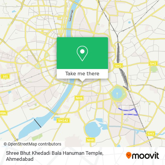 Shree Bhut Khedadi Bala Hanuman Temple map