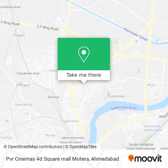 Pvr Cinemas 4d Square mall Motera map