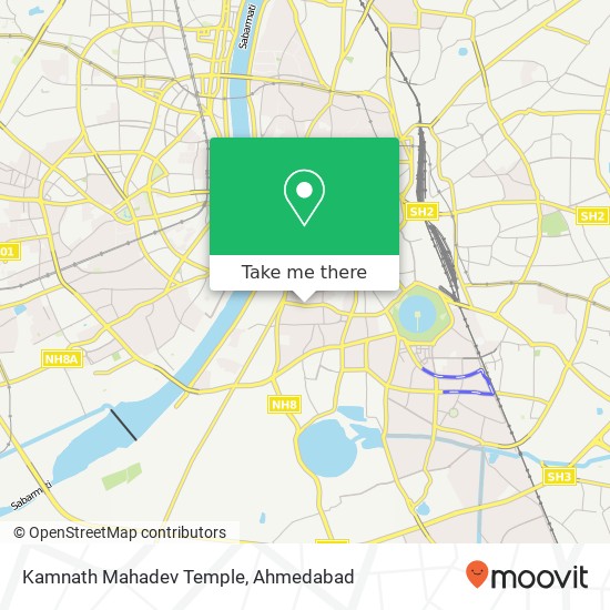 Kamnath Mahadev Temple map