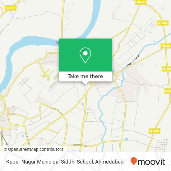 Kuber Nagar Municipal Siddhi School map