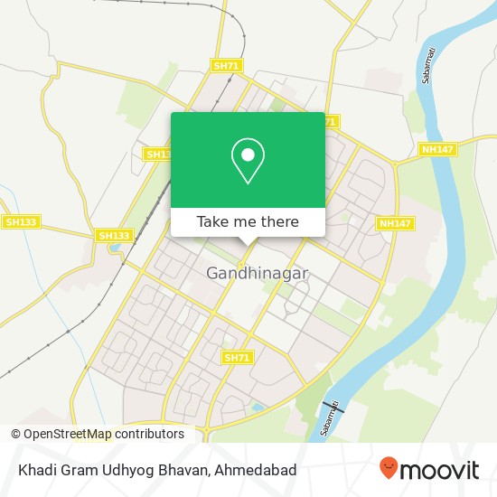 Khadi Gram Udhyog Bhavan map