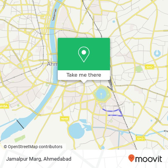 Jamalpur Marg map