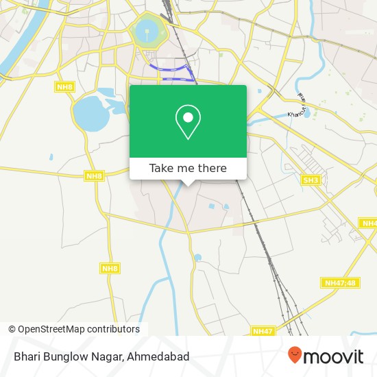 Bhari Bunglow Nagar map