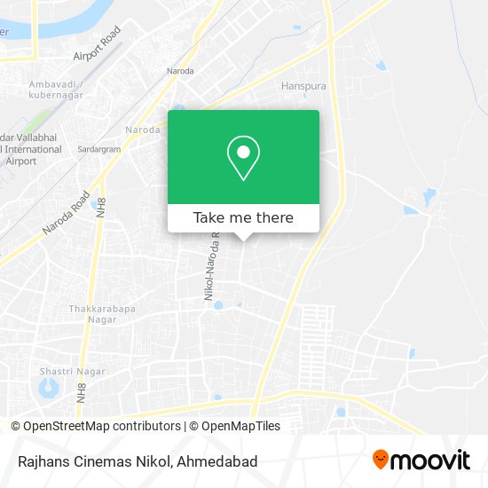 Rajhans Cinemas Nikol map