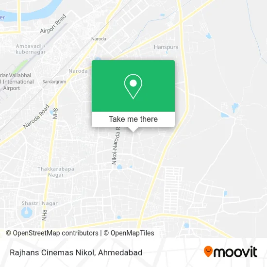 Rajhans Cinemas Nikol map