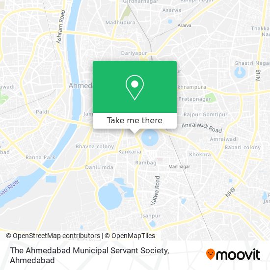 The Ahmedabad Municipal Servant Society map