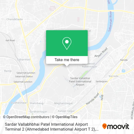 Sardar Vallabhbhai Patel International Airport Terminal 2 (Ahmedabad International Airport T 2) map